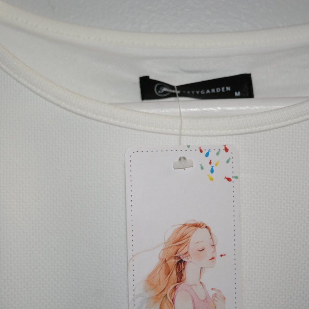 White Tie Front Dress *NEW WITH TAGS* - Picture 2 of 3